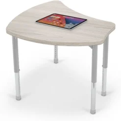Small Shapes Desk + Hierarchy 4-Leg Chair Bundle Set