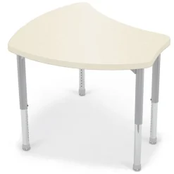 Small Shapes Desk + Hierarchy 4-Leg Chair Bundle Set