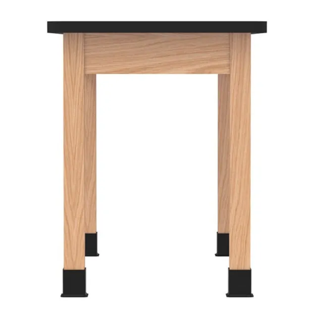 Solid Epoxy Resin Top Hardwood Science Table (30'' D X 60'' W)