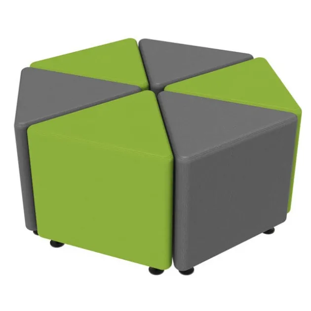 Sonik Soft Seating Triangle Ottoman- 18'' H