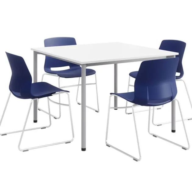 Spright Table & Lola Chair Set w/ Sled Base