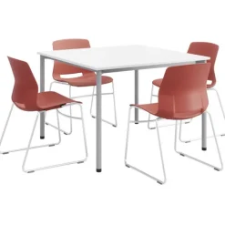 Spright Table & Lola Chair Set w/ Sled Base