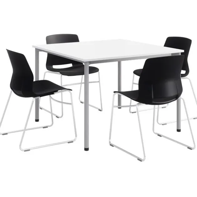 Spright Table & Lola Chair Set w/ Sled Base