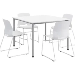 Spright Table & Lola Chair Set w/ Sled Base