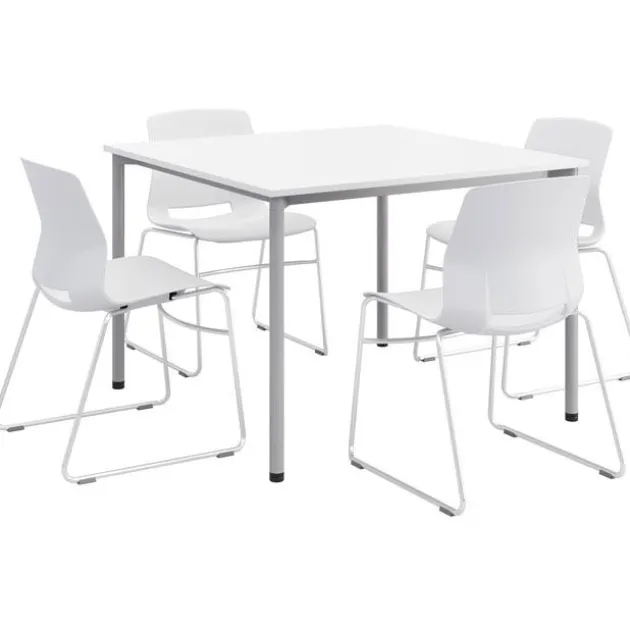 Spright Table & Lola Chair Set w/ Sled Base