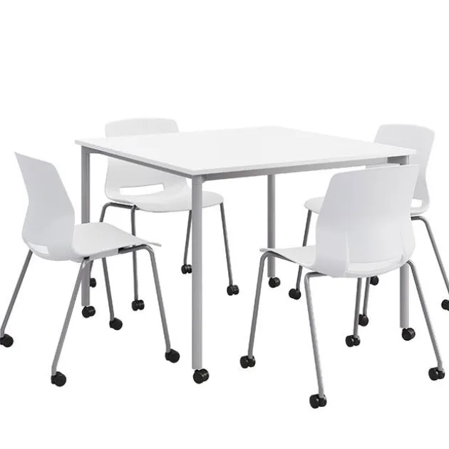 Spright Table & Lola Chair Set w/ Casters
