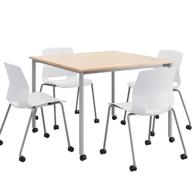Spright Table & Lola Chair Set w/ Casters