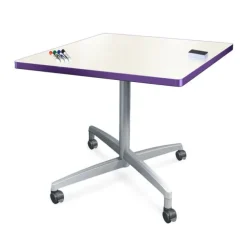 Square Dry Erase Nest and Fold Bar Height Café Tables