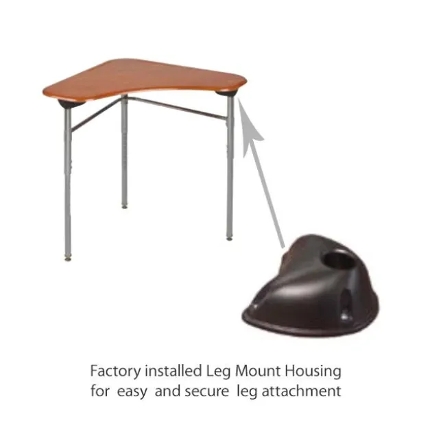 Stealth Flexible Collaborative Student Desk- Laminate Top w/ Sprayed Edge