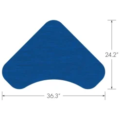 Stealth Flexible Collaborative Student Desk- Hard Plastic Top