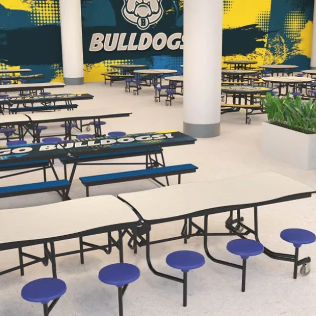 Swerve Mobile Stool Tables