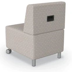 Tablet Arm Lounge Chair w/ Front Casters