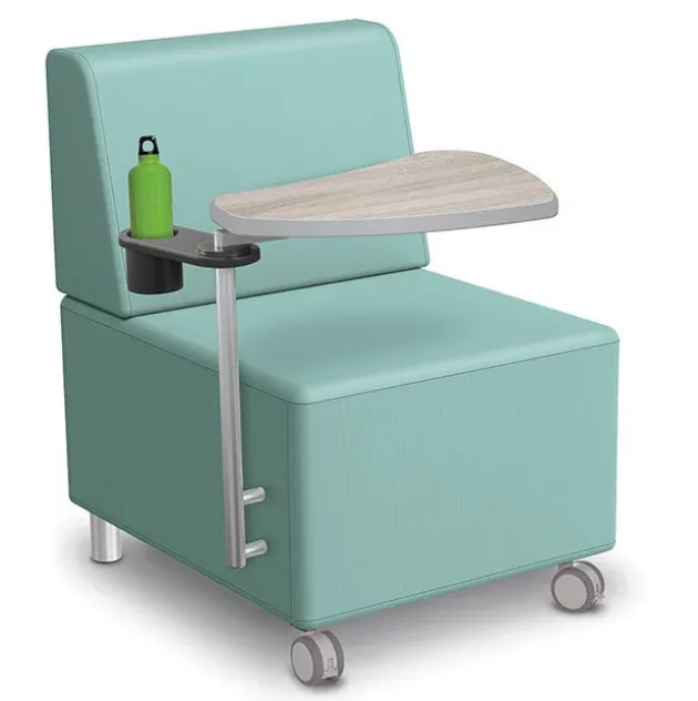 Tablet Arm Lounge Chair w/ Front Casters