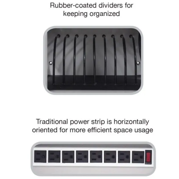 8-Tablet Wall Mount or Desktop Charging Station