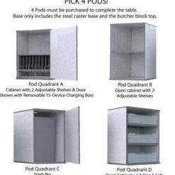 The Quad Pod Customizable Table