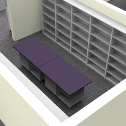 Tomah Adjustable Shelf & 2 Doors Laminate Top Workstation