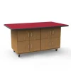 Tomah Fixed Shelves, 1 Divider & 4 Doors Laminate Top Workstations