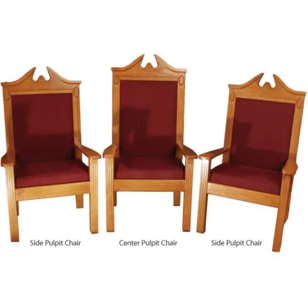 Traditional Style Side Pulpit Clergy Chair