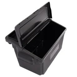 Triple Shelf XL Utility Cart with Dual Outrigger Bins