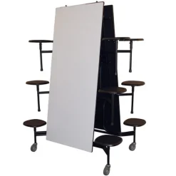 59TV Mobile Stool Cafeteria Table (12')