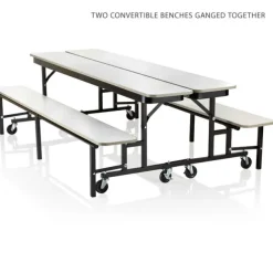 Uniframe Convertible Bench Table- 8' Long
