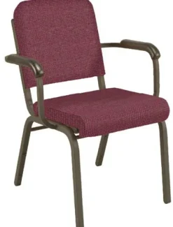 Upholstered Roll Front Chair w/ Arms - (2'' Seat)