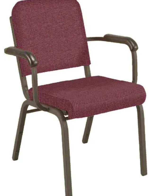 Upholstered Roll Front Chair w/ Arms - (2'' Seat)