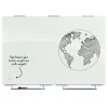 Visionary Exo Magnetic Glass Dry Erase Whiteboard with Exo Tray