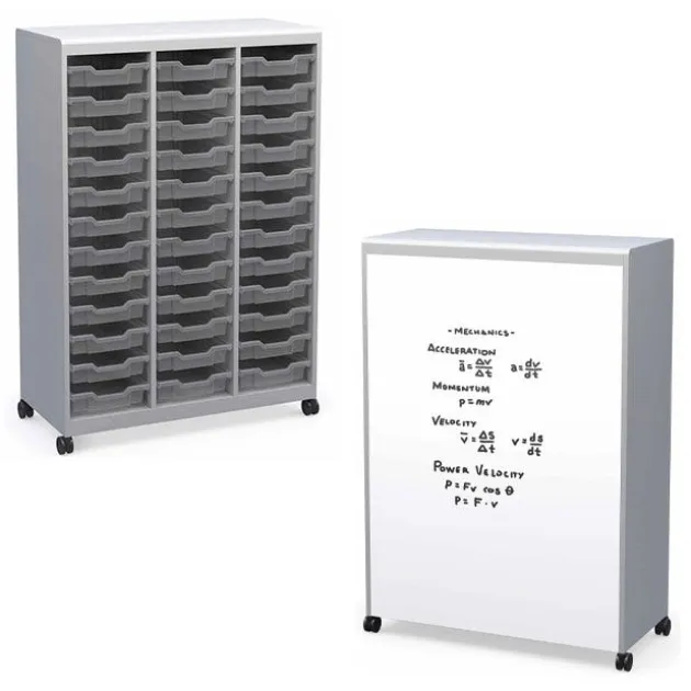 Voyager Series Mobile Storage Cabinet with Bins by Haskell