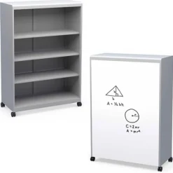 Voyager Series Mobile Storage Cabinet with Shelves by Haskell