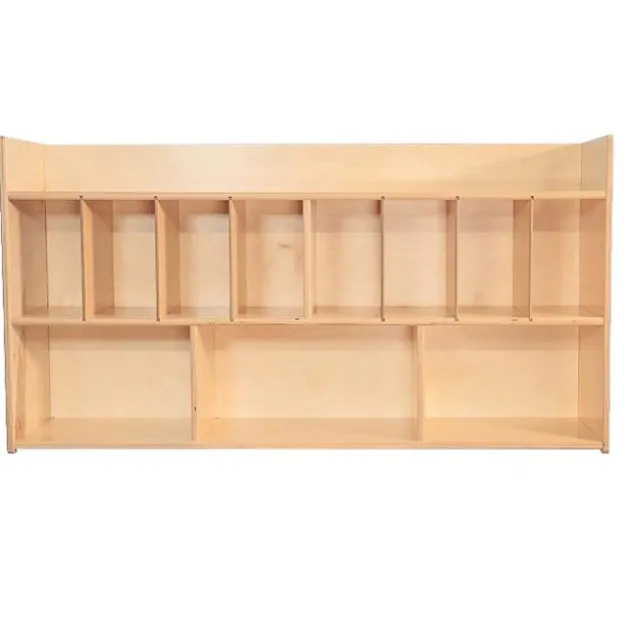 Wall Mounted Eight Cubby Diaper Cabinet