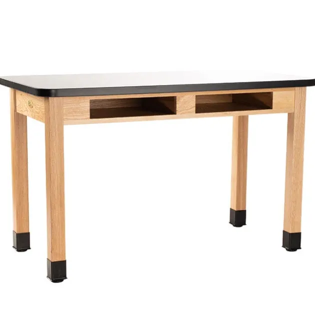 Whiteboard Top Science Lab Table w/ Book Compartments (72" W x 24" D x 36" H)