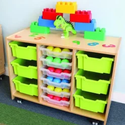 Whitney Plus Green Tray Storage Cabinet