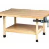Wooden Two Station Student Workbench Tables